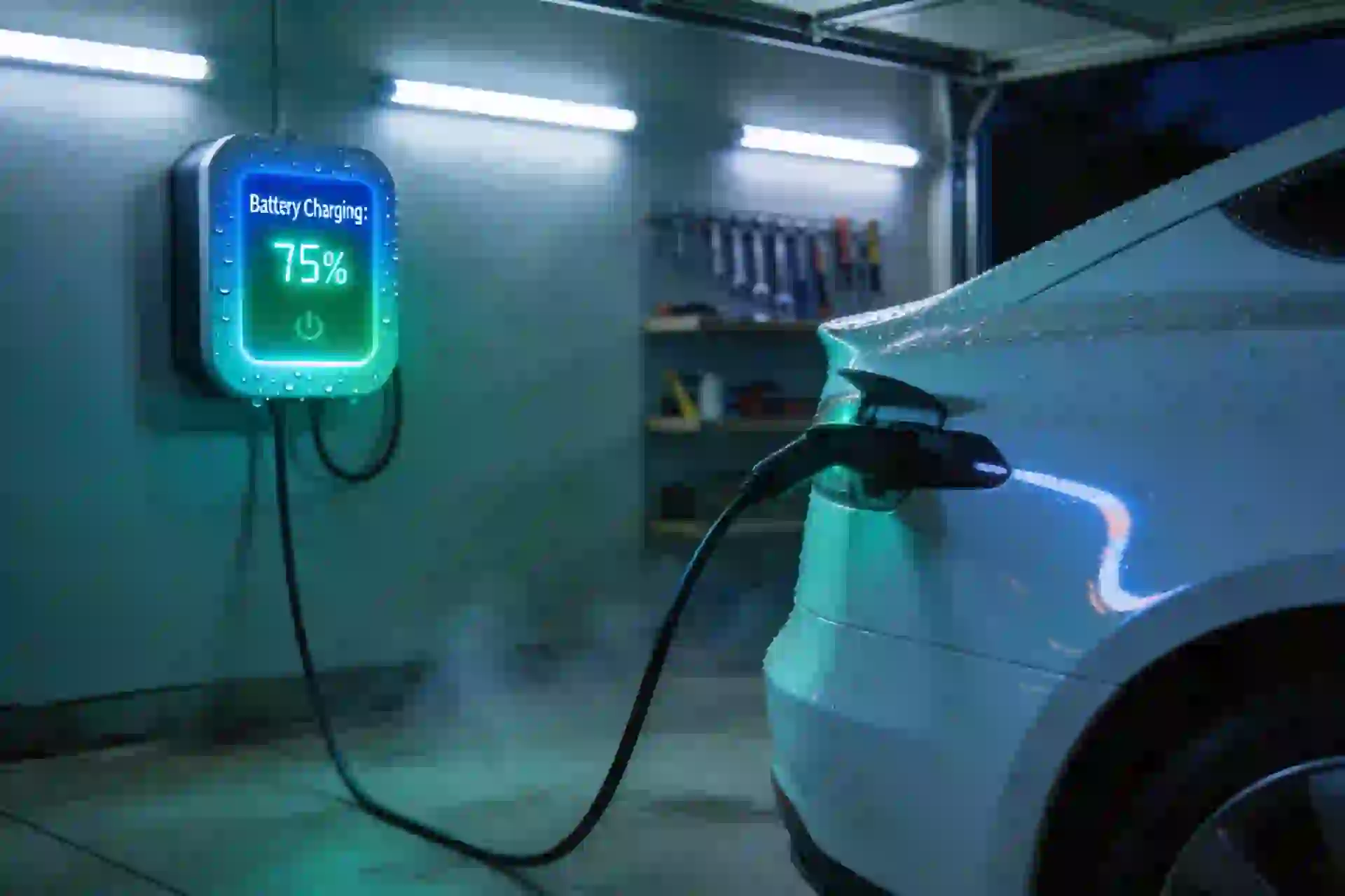 Installation borne de recharge à Mello